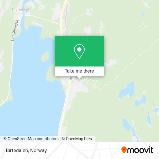 Birtedalen map