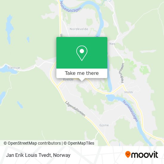 Jan Erik Louis Tvedt map