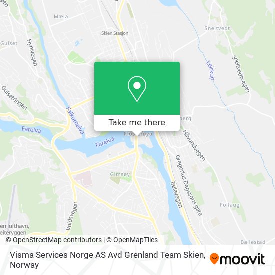 Visma Services Norge AS Avd Grenland Team Skien map