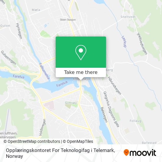 Opplæringskontoret For Teknologifag i Telemark map