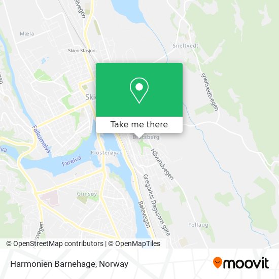 Harmonien Barnehage map