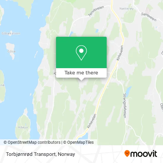 Torbjørnrød Transport map