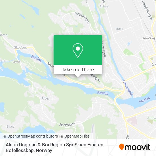 Aleris Ungplan & Boi Region Sør Skien Einaren Bofellesskap map