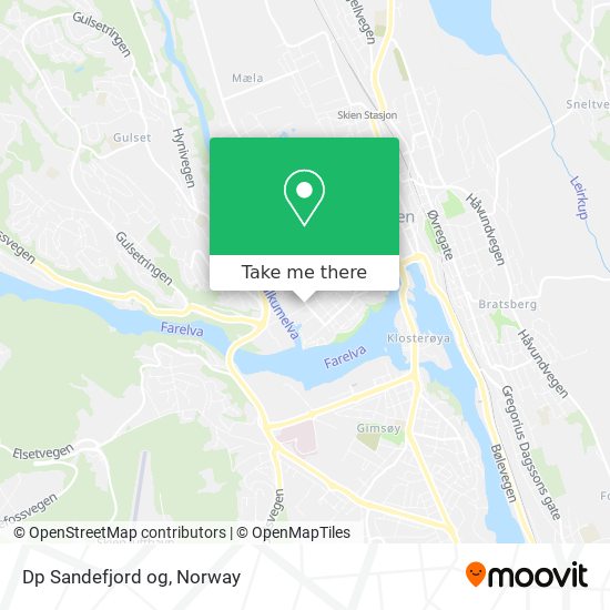 Dp Sandefjord og map