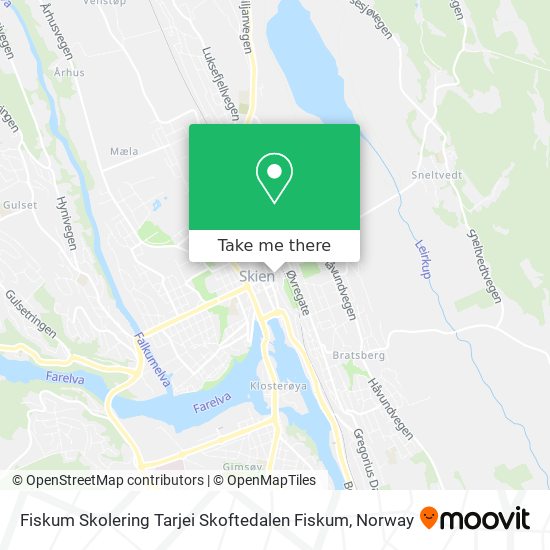 Fiskum Skolering Tarjei Skoftedalen Fiskum map