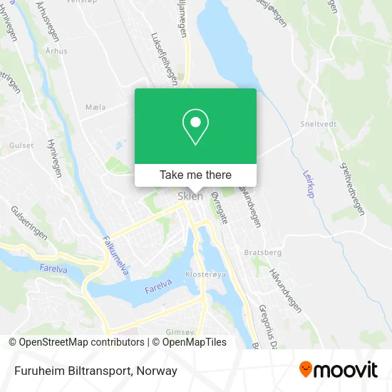 Furuheim Biltransport map