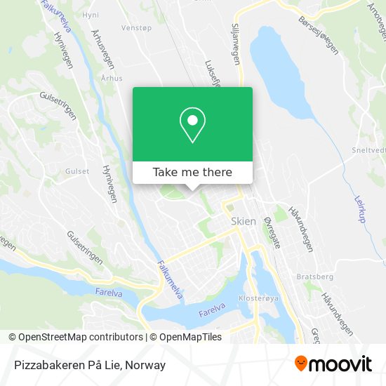 Pizzabakeren På Lie map