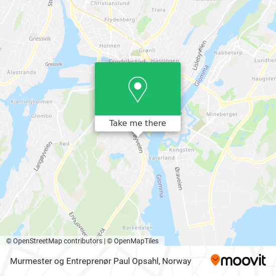 Murmester og Entreprenør Paul Opsahl map