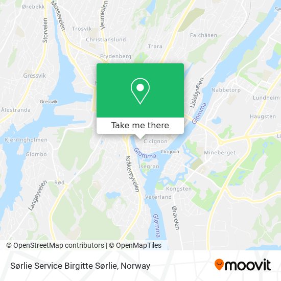 Sørlie Service Birgitte Sørlie map