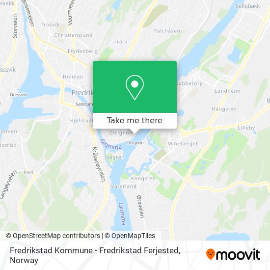 Fredrikstad Kommune - Fredrikstad Ferjested map
