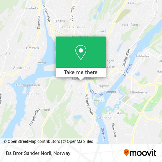 Bs Bror Sander Norli map