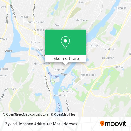 Øyvind Johnsen Arkitekter Mnal map