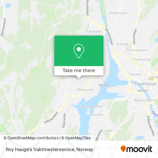 Roy Hauge's Vaktmesterservice map