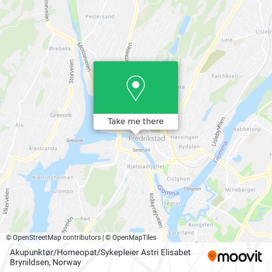 Akupunktør / Homeopat / Sykepleier Astri Elisabet Brynildsen map