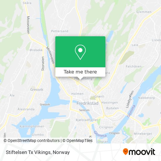 Stiftelsen Tx Vikings map