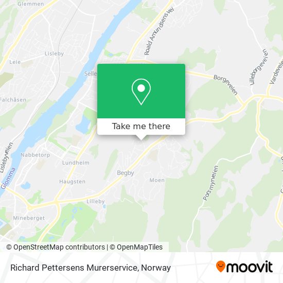 Richard Pettersens Murerservice map