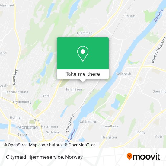 Citymaid Hjemmeservice map