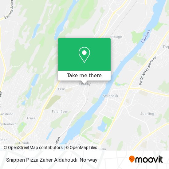 Snippen Pizza Zaher Aldahoudi map