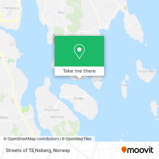 Streets of Tã¸Nsberg map