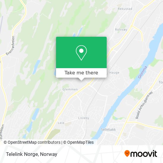 Telelink Norge map