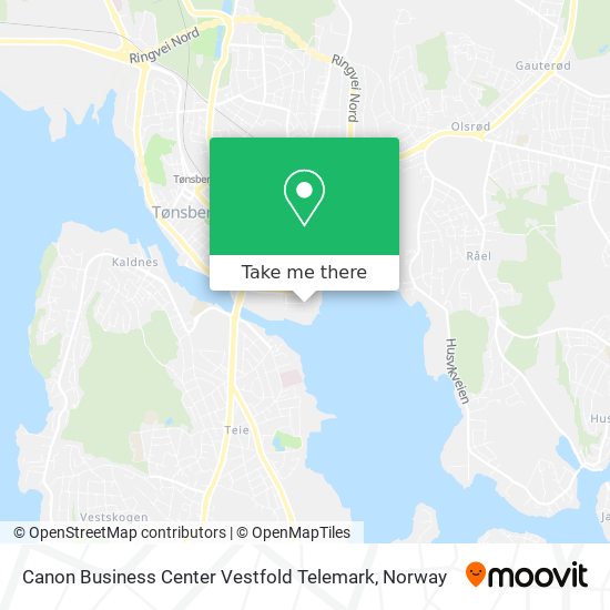 Canon Business Center Vestfold Telemark map