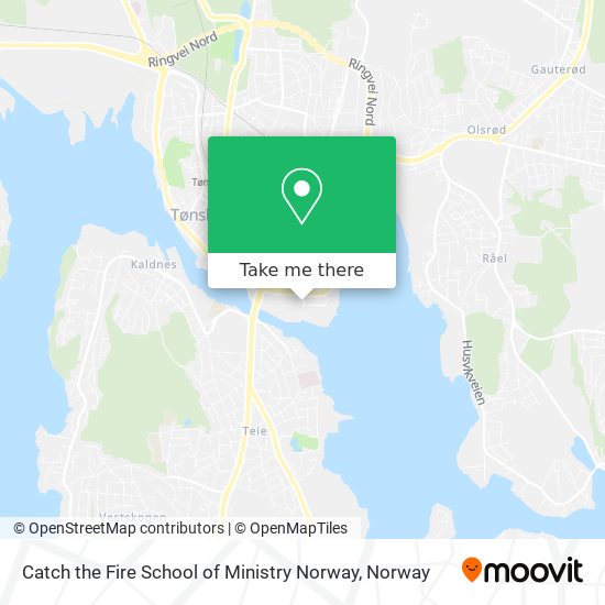 Catch the Fire School of Ministry Norway map
