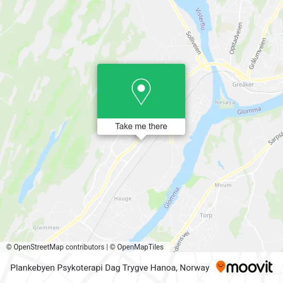 Plankebyen Psykoterapi Dag Trygve Hanoa map
