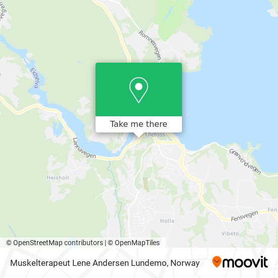 Muskelterapeut Lene Andersen Lundemo map