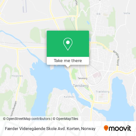 Færder Videregående Skole Avd. Korten map