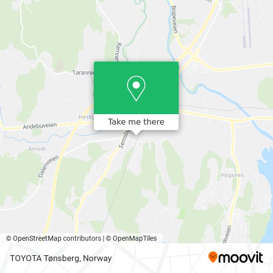 TOYOTA Tønsberg map