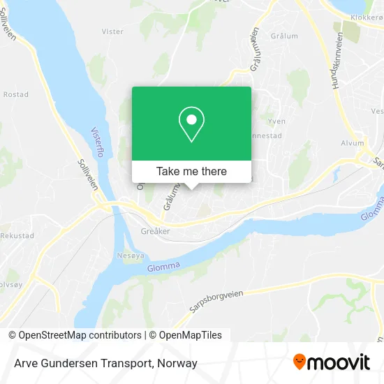 Arve Gundersen Transport map