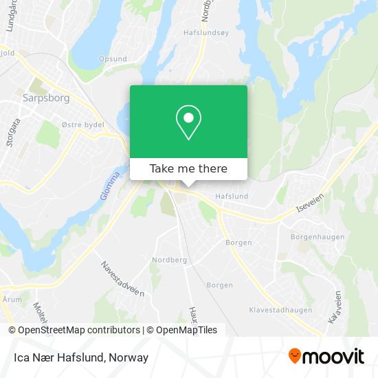 Ica Nær Hafslund map