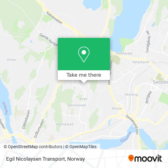 Egil Nicolaysen Transport map
