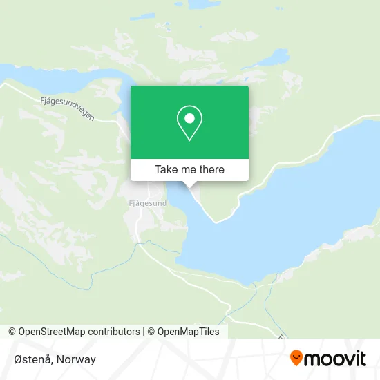 Østenå map