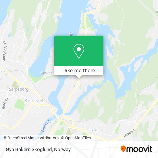 Øya Bakern Skoglund map