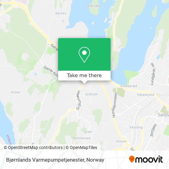 Bjørnlands Varmepumpetjenester map