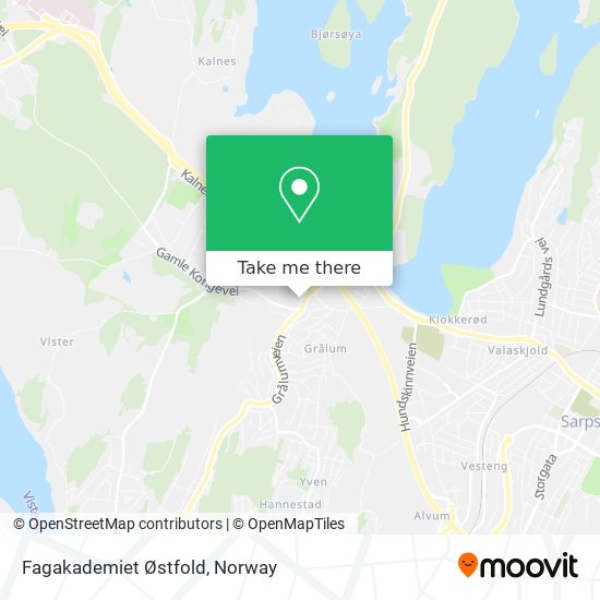 Fagakademiet Østfold map