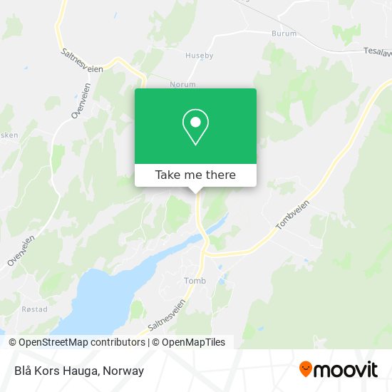 Blå Kors Hauga map