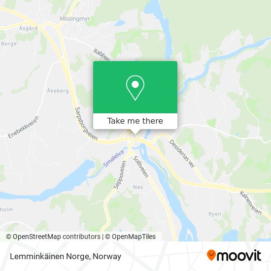 Lemminkäinen Norge map