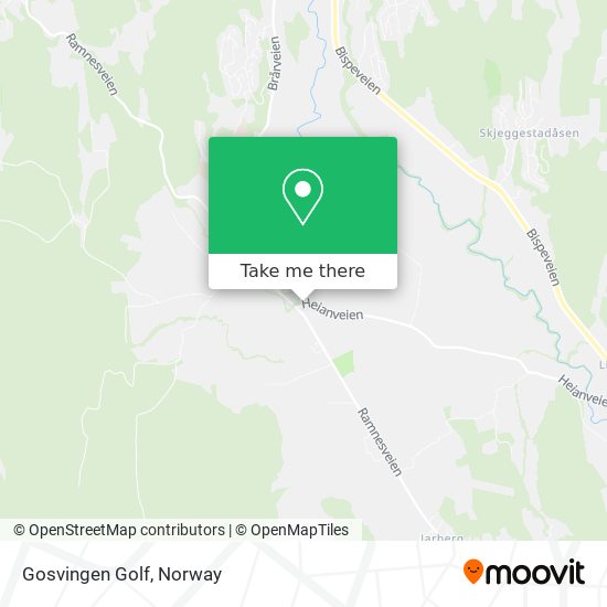 Gosvingen Golf map