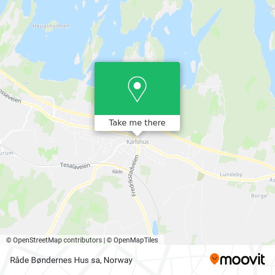 Råde Bøndernes Hus sa map