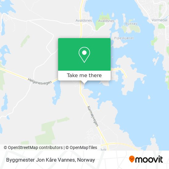 Byggmester Jon Kåre Vannes map