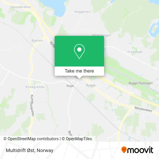 Multidrift Øst map