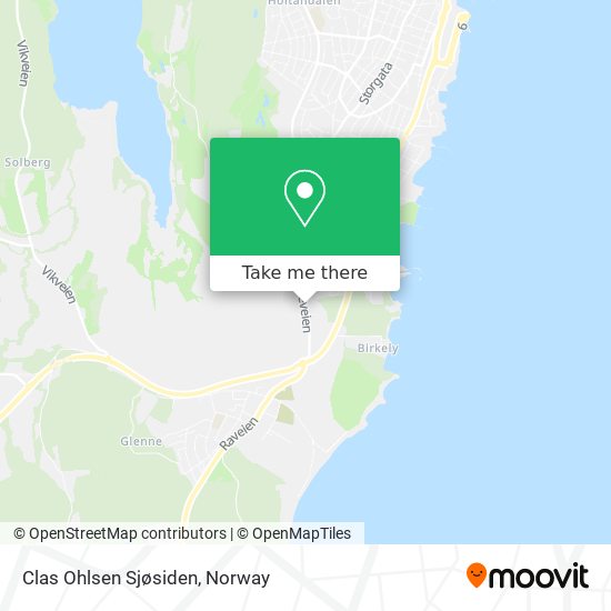Clas Ohlsen Sjøsiden map