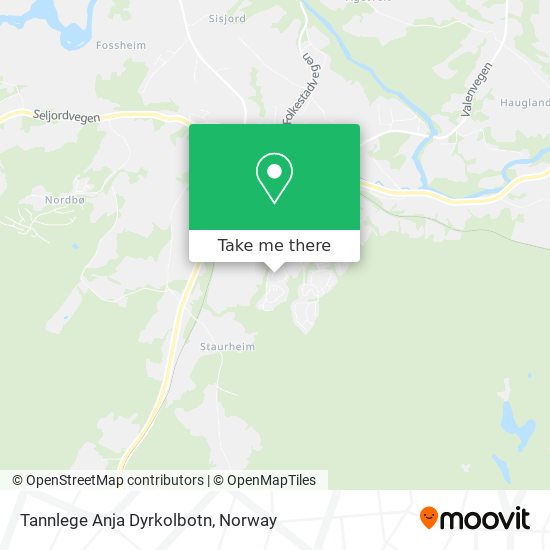 Tannlege Anja Dyrkolbotn map