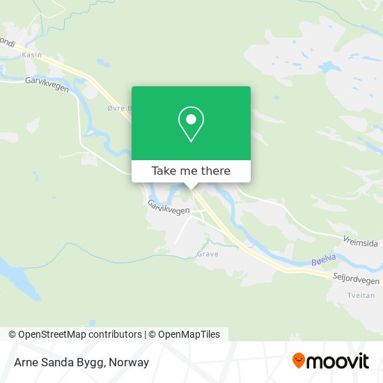 Arne Sanda Bygg map