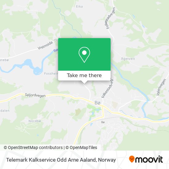 Telemark Kalkservice Odd Arne Aaland map