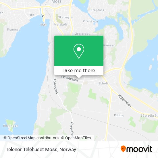 Telenor Telehuset Moss map