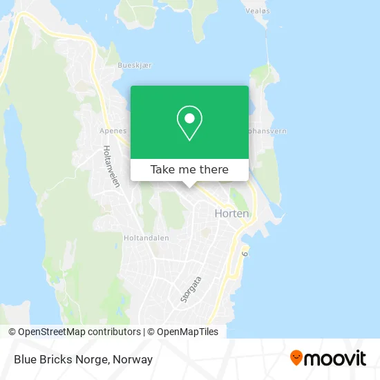 Blue Bricks Norge map