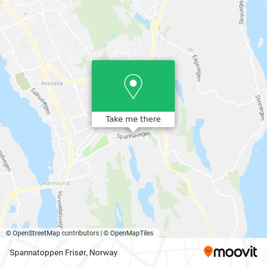 Spannatoppen Frisør map